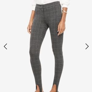 Ann Taylor Plaid Stirrup Leggings